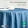 Homescapes Tischdecke rund 178 cm Blau