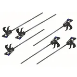 Vago-Tools 6x Schnellspannzwinge 600 mm Einhandzwinge Klemmzwinge Schraubzwinge