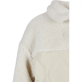 URBAN CLASSICS Oversized Sherpa Quilted Mantel Soft Seagrass / White Sand 4XL