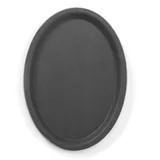 HENDI Serviertablett, oval, Schwarz