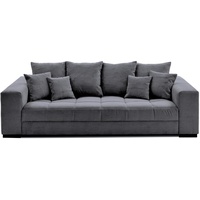 Big Sofa Angel Couch Lincoln 90 Cord grau mit Daunen und Nosagunterfederung