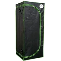Brother in Smoke ® Premium Growzelt 600D Oxford 60x60x180 cm Grow Tent, Lichtdicht und Wasserdicht Growschrank, Luftig Gewächshaus Growroom für Homegrowing, Indoor-Anbau