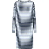 MEY Nachtwäsche Serie Cyra Nachthemd, Rundhals-Ausschnitt, Streifen-Design, für Damen 895 Deep Shadow XL