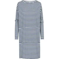 MEY Nachtwäsche Serie Cyra Nachthemd, Rundhals-Ausschnitt, Streifen-Design, für Damen 895 Deep Shadow XL