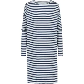 MEY Nachtwäsche Serie Cyra Nachthemd, Rundhals-Ausschnitt, Streifen-Design, für Damen 895 Deep Shadow XL