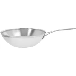 Demeyere Industry 5 Wok flacher Boden, 30 cm, 18/10 Edelstahl