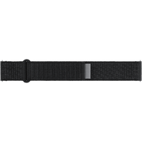 Samsung Fabric Band (Slim, S/M) ET-SVR93 für die Galaxy Watch6, Uhrenarmband, Original Armband, Stoffband, gewebtes Nylon, Slim, Klettverschluss, flexible Armbandlänge, Black