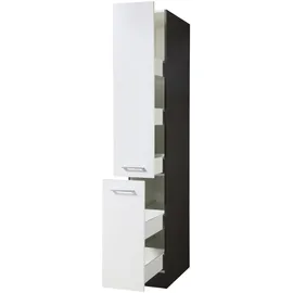 kochstation Apothekerschrank KS-Paris 30 x 60 x 200 cm Weiß