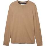 Tom Tailor 1038426 Basic Knit Pullover Hazel Brown Melange L