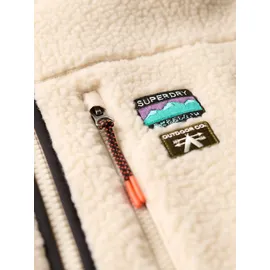 Superdry Outdoor Fleece Jacke Herren Beige/Schwarz XXL