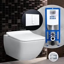 Villeroy & Boch Venticello Komplett-SET Wand-WC mit WC-Sitz Weiß