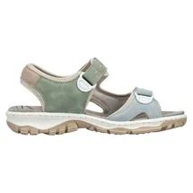 Rieker Riemchensandale Damen Mint/Creme/Hellblau/Mehrfarbig 41