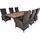 Garden Pleasure Braga Set 7-tlg. Grau/Braun/Schwarz