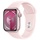 Apple Watch Series 9 GPS 41 mm Aluminiumgehäuse rosé, Sportarmband hellrosa M/L