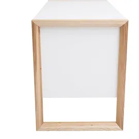 miliboo Design-Schreibtisch 3 Schubladen weiß matt Armel