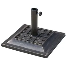 Outsunny Schirmständer 9kg Kunststoff 44 x 44 cm Bronze