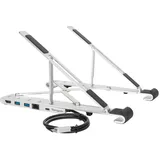 Targus Tragbarer STÄNDER mit integriertem Dock, silber