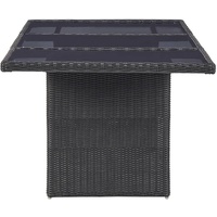 vidaXL Garten-Essgruppe 9-tlg. schwarz 3057809