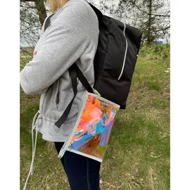 TRIZAND Handgepäck-Set Rucksack für das Flugzeug-Flug Transparente Reiseetui Reise Gadgets 23734