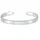 KUZZOI Basic Bangle Herren Armband aus 925 Silber silberfarben 19 cm