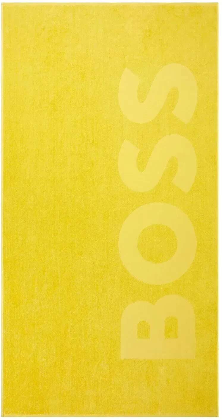 Hugo Boss Home Strandtuch Zuma 100x180 cm | acacia - gelb