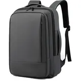 XINYASEE Business Rucksack Herren Laptop Rucksack Wasserdicht Erweiterbar Reiserucksack Handgepäck Diebstahlsicher Rucksack für Arbeit Schule Uni Reisen (grau)