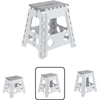 ARREGUI Kleiner Klapphocker 39 x 39 x 39 cm Weiß