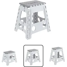 ARREGUI Kleiner Klapphocker 39 x 39 x 39 cm Weiß