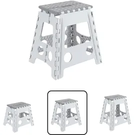 ARREGUI Kleiner Klapphocker 39 x 39 x 39 cm Weiß