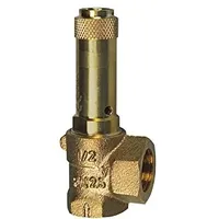 Riegler Eck-Sicherheitsventil, Flüssigkeiten, G 1/2, Ansprechdruck 7 bar,