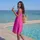 LASCANA Strandkleid Pink 38