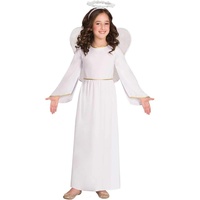 amscan 9906009 - Mädchen Weihnachtskrippe Engel Kostüm - 4-6 Jahre, weiß