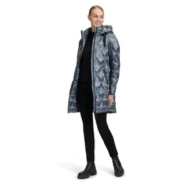 GIL BRET Damen Daunenmantel mit Kapuze 42, Blau - 42