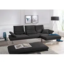 W.Schillig Eckcouch Mikrofaser 3-Sitzer Grau