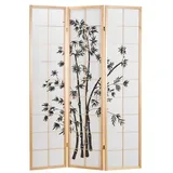 Homestyle4u Paravent in Braun 132x179 cm 311,