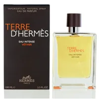 Terre D'hermes Eau Intense Vetiver by Hermes Eau De Parfum Spray 3.3 oz / 100 ml (Men)