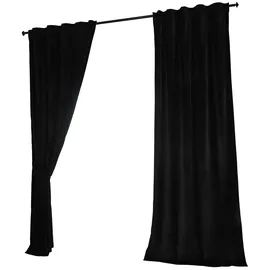 Gardinenbox Milano verdeckte Schlaufen 135 x 280 cm schwarz 2 St.