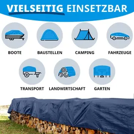 Floordirekt Abdeckplane 3 x 4 m Blau