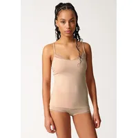 SKINY Damen, Tank Top Unterhemd Classicotton, Farbe:Beige, Wäschegröße:36, Artikel:-2409