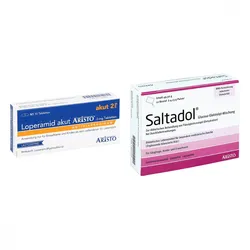 Loperamid akut und Saltadol Elektrolyt Lösung