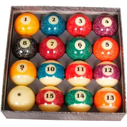 Pool Billard Kugelsatz / Bälle Aramith Stone 57mm bunt No Size