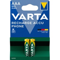 2 Micro Akku AAA VARTA 800mAh speziell DECT schnurlos Telefon HR03 Ni Mh Blister