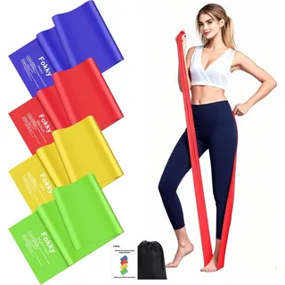 Fokky Resistance Bands 2M Fitnessband, Gymnastikband mit 4