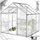 Tectake tectake® Gewächshaus, 5,85 m3, UV-beständig und wärmedämmend, 185 x 190 x 195 cm