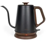 LIVOO DOD206 Eleganter Wasserkocher Schwarz mit Schwanenhals 1,2 Liter
