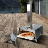 Superfast Pizzaöfen Holzpellet Pizzaofen Holz befeuert Pizza Maker Tragbar Edelstahl Pizza Grill Smoker Outdoor Garten BBQ Kochen