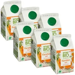 enerBiO Karottensaft Bio-Gemüsesaft 6 x 0,5 l