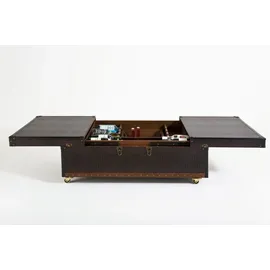 Kare DESIGN Couchtisch Globetrotter 75167 Lederoptik Braun