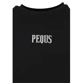 pequs T-Shirt PEQUS "PEQUS PEQUS A Paradise Beach Club Graphic Top", Damen, Gr. S, schwarz, 100% Baumwolle, bedruckt, normal, Rundhals, Shirts T-Shirt