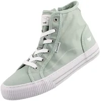 Mustang Damen High-Top Canvas Sneaker Pastellgrün, Schuhgröße:EUR 37 - 37 EU